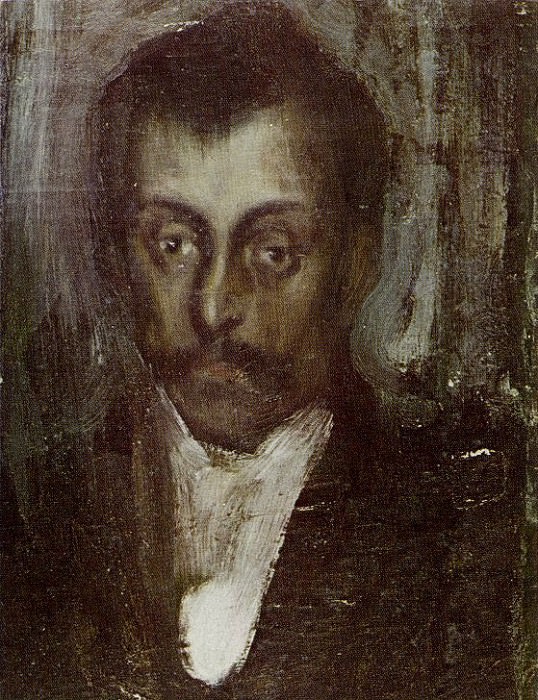1899 Portrait dhomme, Пабло Пикассо (1881-1973) Период: 1889-1907