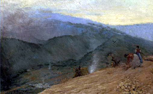 1897 Montagnes de Mаlaga, Пабло Пикассо (1881-1973) Период: 1889-1907