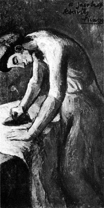 1901 La repasseusse, Пабло Пикассо (1881-1973) Период: 1889-1907