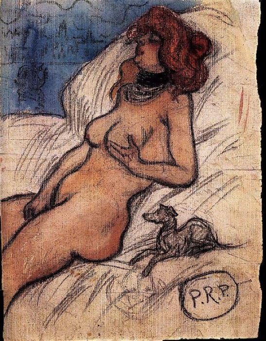 1900 Femme qui rИve Е Venise. JPG, Пабло Пикассо (1881-1973) Период: 1889-1907