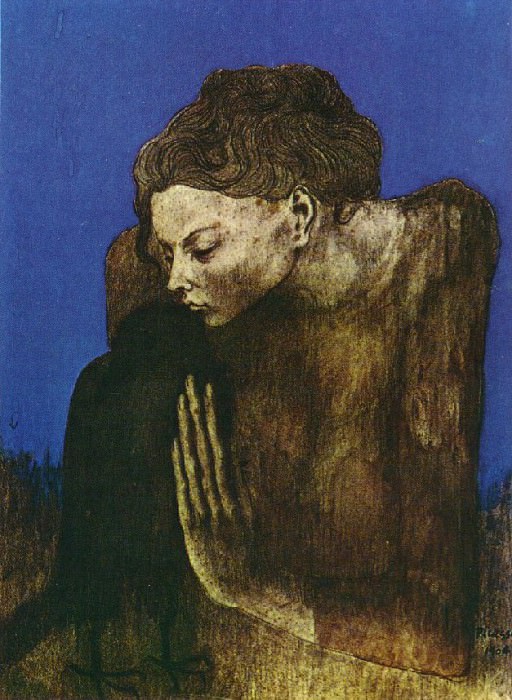 1904 Femme Е la corneille, Пабло Пикассо (1881-1973) Период: 1889-1907