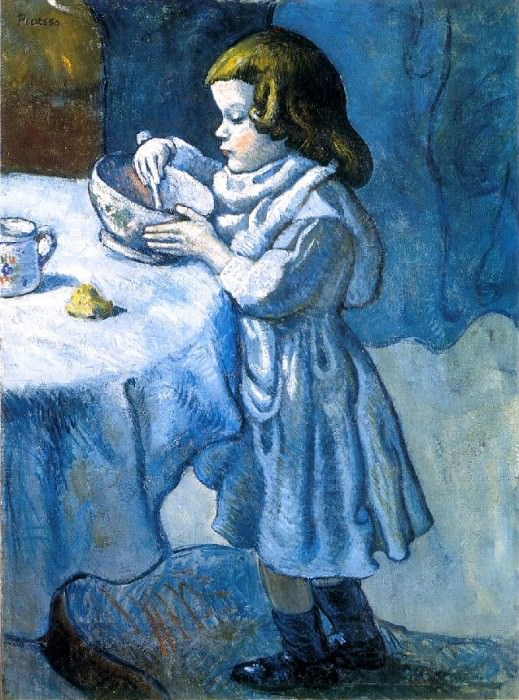 1901 Le gourmet , Пабло Пикассо (1881-1973) Период: 1889-1907