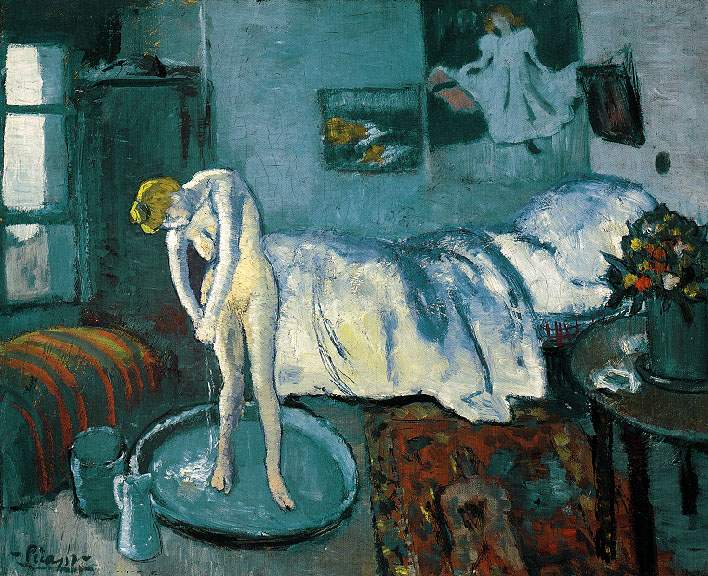 1901 La chambre bleue 2, Пабло Пикассо (1881-1973) Период: 1889-1907
