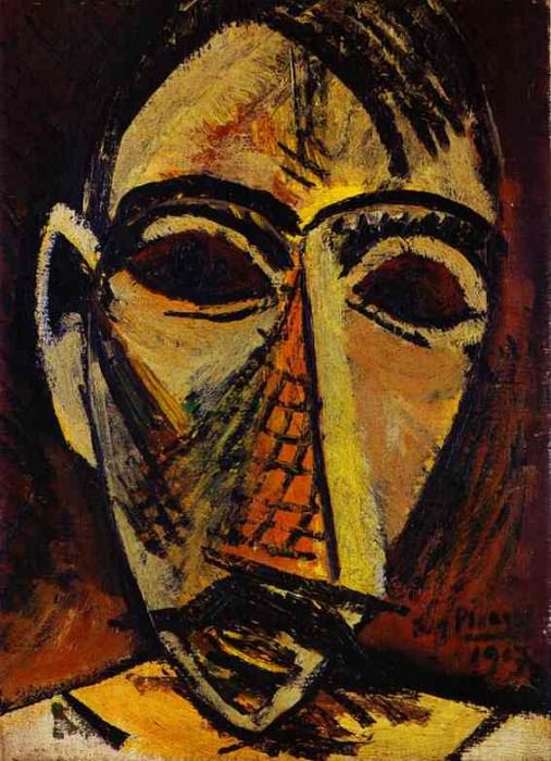1907 TИte dhomme, Пабло Пикассо (1881-1973) Период: 1889-1907