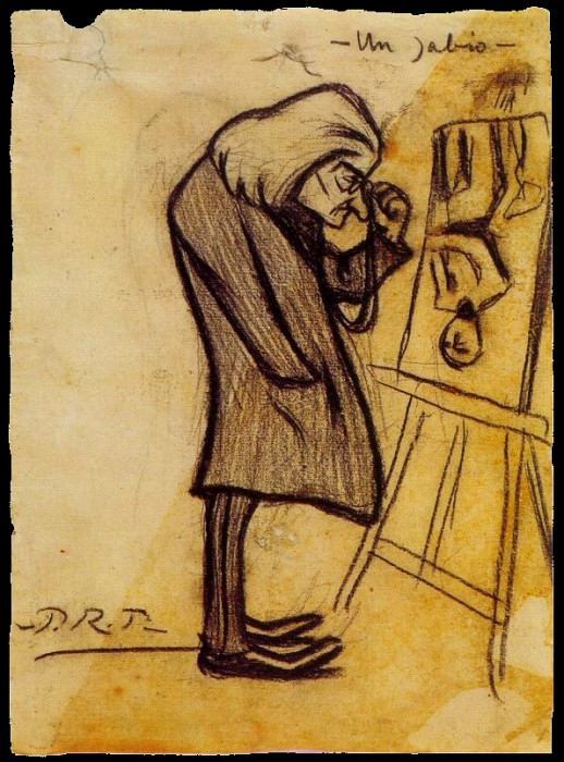 1899 Le sage, Пабло Пикассо (1881-1973) Период: 1889-1907