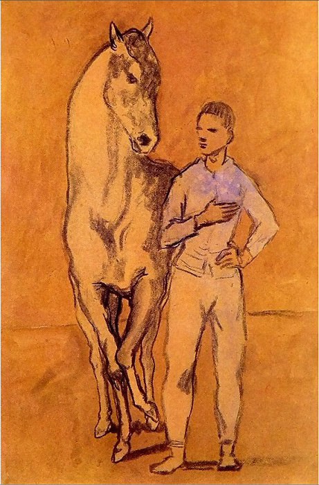 1906 Jeune homme et cheval, Пабло Пикассо (1881-1973) Период: 1889-1907