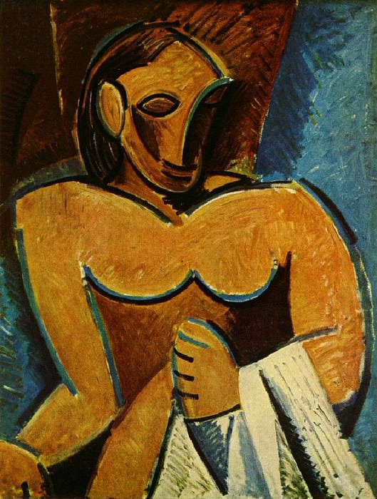 1907 Nu Е la serviette, Пабло Пикассо (1881-1973) Период: 1889-1907