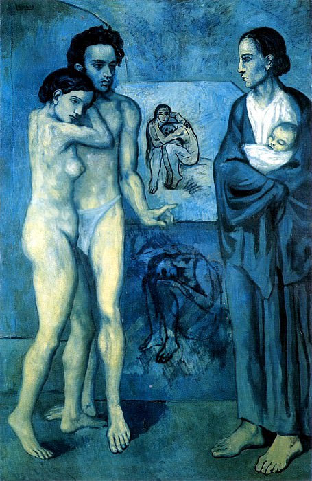 1903 La vie, Pablo Picasso (1881-1973) Period of creation: 1889-1907