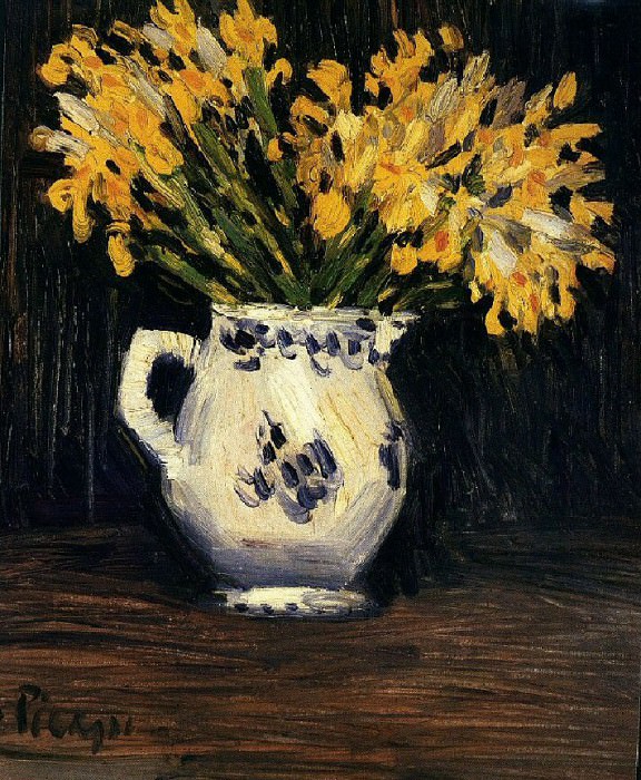 1901 Lis jaunes, Пабло Пикассо (1881-1973) Период: 1889-1907