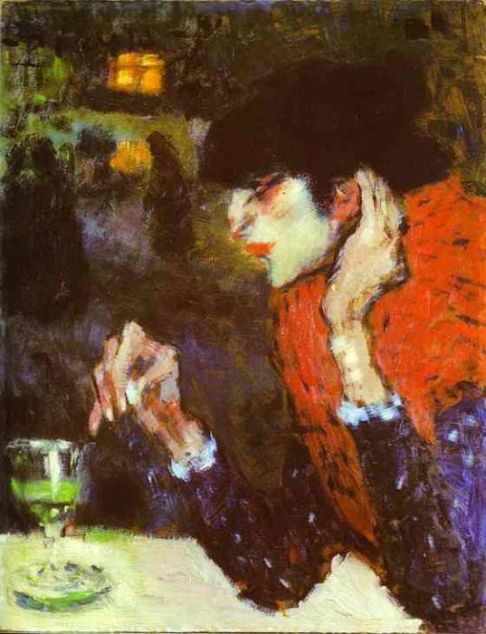 1901 Le buveur dabsinthe, Пабло Пикассо (1881-1973) Период: 1889-1907
