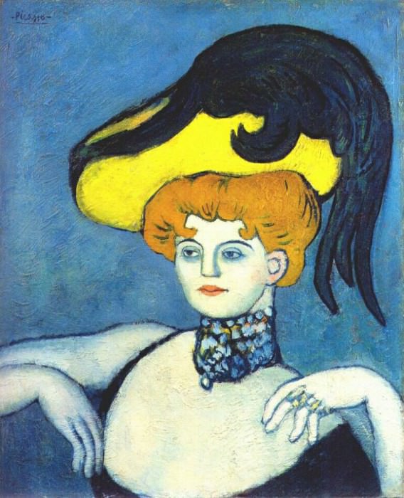 1901 Courtisane Au Collier De Gemmes, Pablo Picasso (1881-1973) Period of creation: 1889-1907