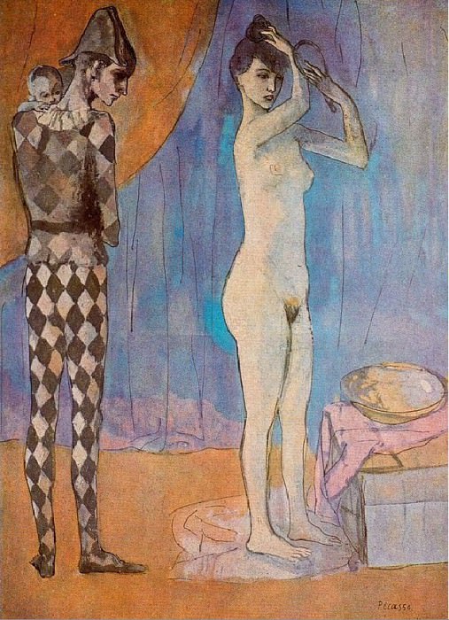 1905 La famille darlequin, Пабло Пикассо (1881-1973) Период: 1889-1907