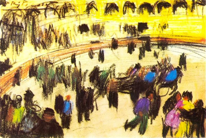 1900 Arrastre , Пабло Пикассо (1881-1973) Период: 1889-1907