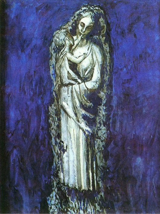 1904 Vierge Е la guirlande, Пабло Пикассо (1881-1973) Период: 1889-1907