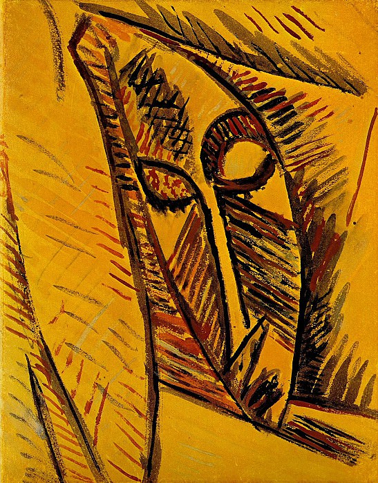1907 Nu Е la draperie [Рtude], Pablo Picasso (1881-1973) Period of creation: 1889-1907