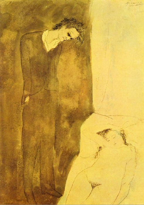 1904 Nu dormant, Пабло Пикассо (1881-1973) Период: 1889-1907