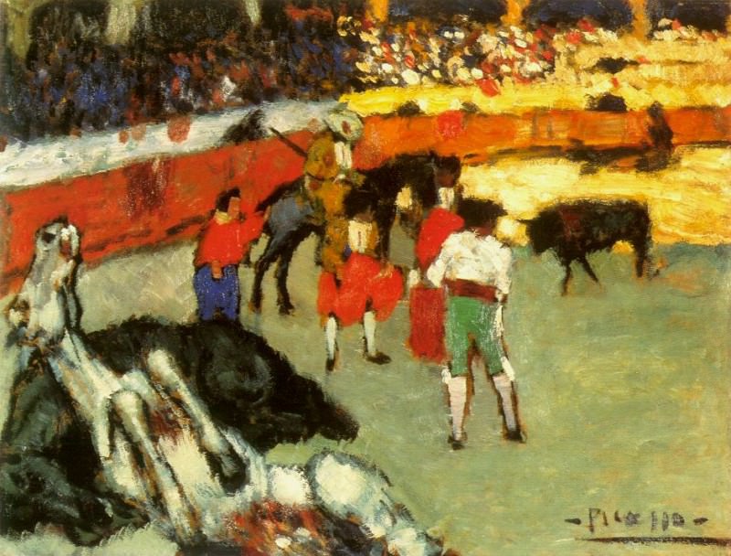 1901 Courses de taureaux2, Пабло Пикассо (1881-1973) Период: 1889-1907