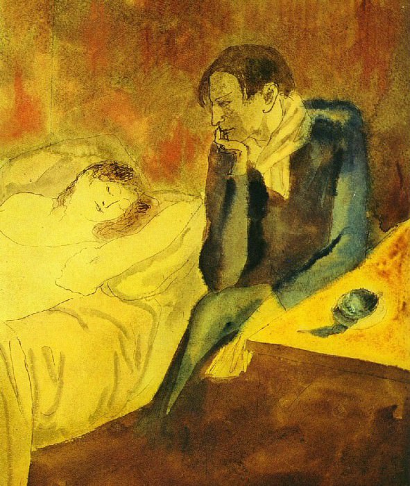 1904 Femme dormante , Пабло Пикассо (1881-1973) Период: 1889-1907