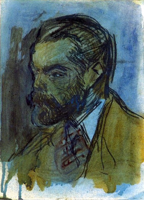 1900 Portrait de Joaquim Mir, Пабло Пикассо (1881-1973) Период: 1889-1907