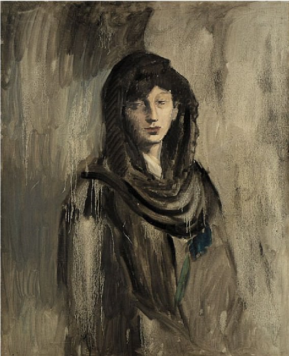 1905 Fernande Е la mantille noir, Пабло Пикассо (1881-1973) Период: 1889-1907