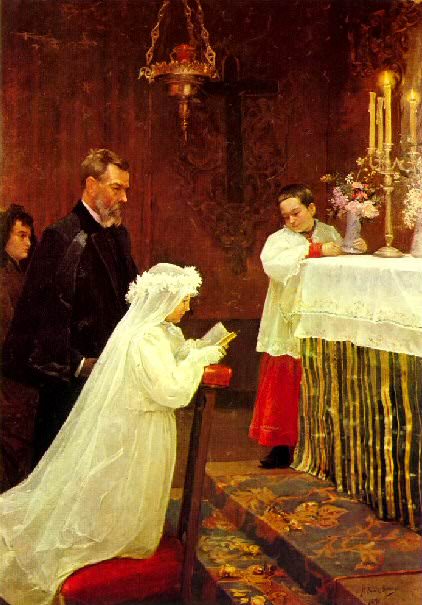 First Communion, Pablo Picasso (1881-1973) Period of creation: 1889-1907
