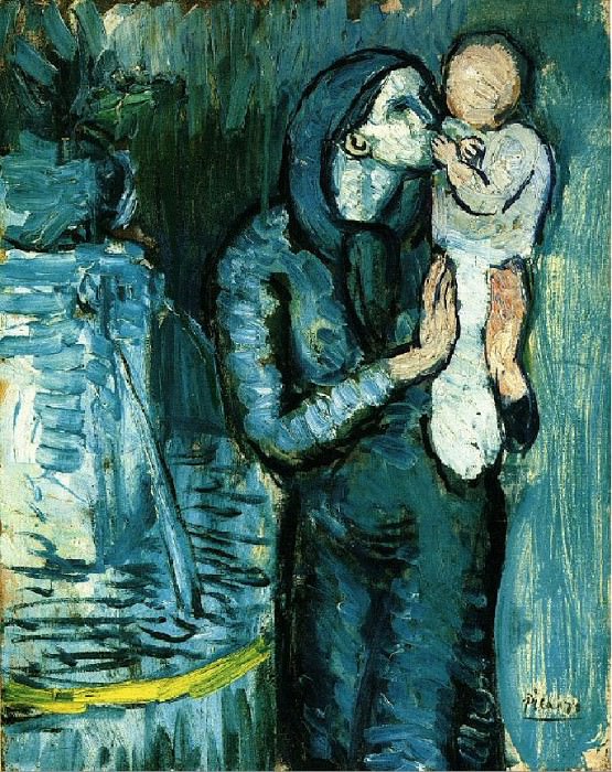 1901 MКre et enfant3, Pablo Picasso (1881-1973) Period of creation: 1889-1907