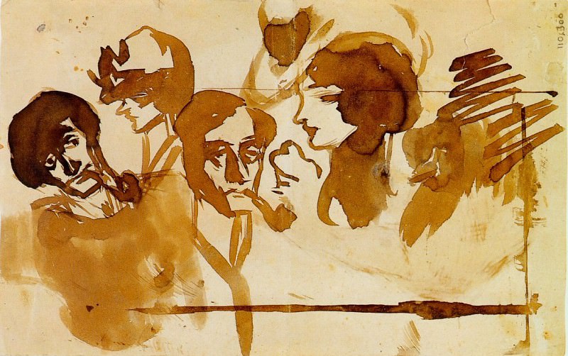 1899 Рtudes et tИtes, Пабло Пикассо (1881-1973) Период: 1889-1907