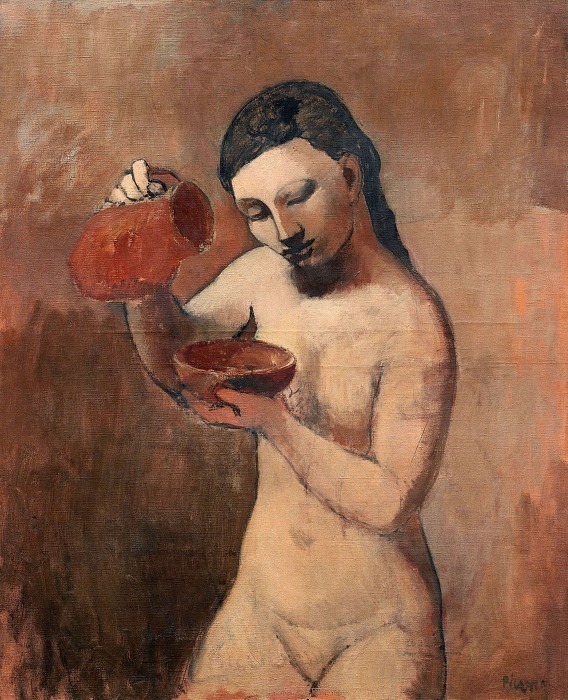 Nude with a Pitcher, Pablo Picasso (1881-1973) Period of creation: 1889-1907