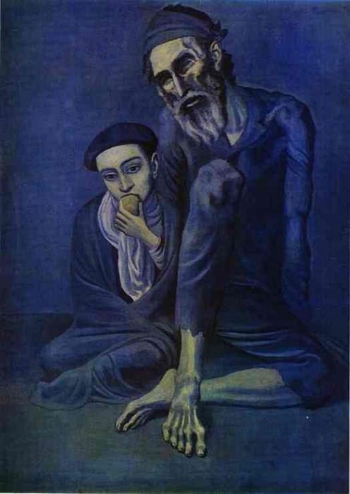 1903 Vieux mendiant et lenfant, Pablo Picasso (1881-1973) Period of creation: 1889-1907