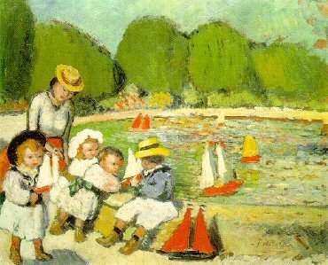 1901 Le Bassin des Tuileries, Пабло Пикассо (1881-1973) Период: 1889-1907