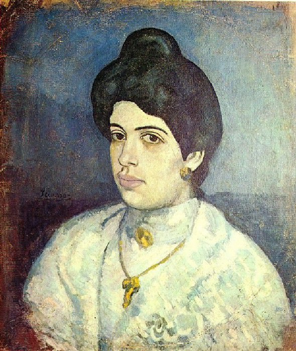 1902 Portrait de Corina Romeu, Пабло Пикассо (1881-1973) Период: 1889-1907