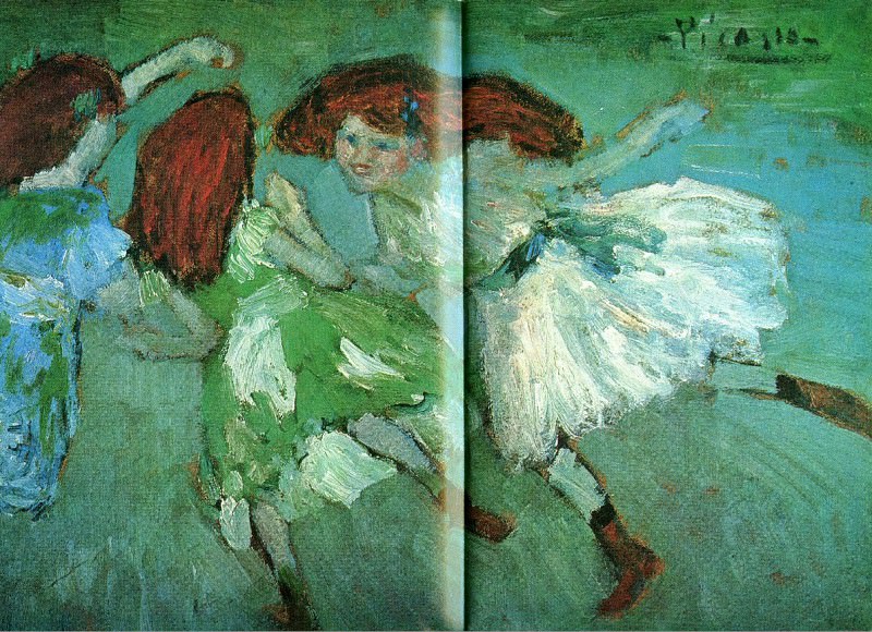 1901 La ronde des fillettes , Pablo Picasso (1881-1973) Period of creation: 1889-1907