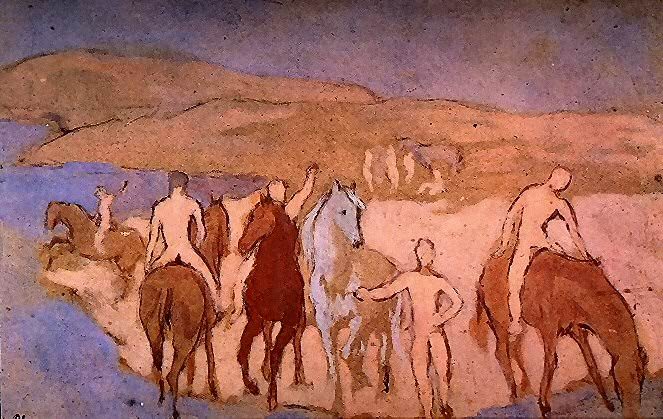 1906 Chevaux au bain, Pablo Picasso (1881-1973) Period of creation: 1889-1907