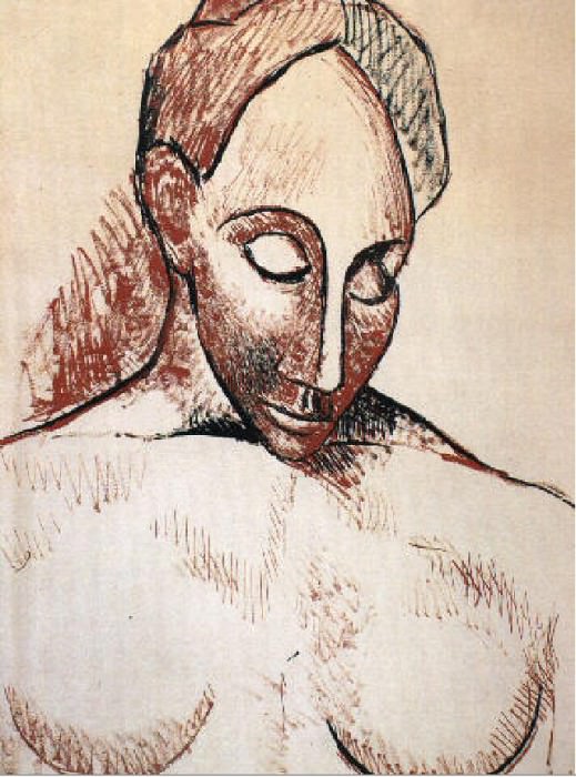 1906-7 Buste de femme, Pablo Picasso (1881-1973) Period of creation: 1889-1907