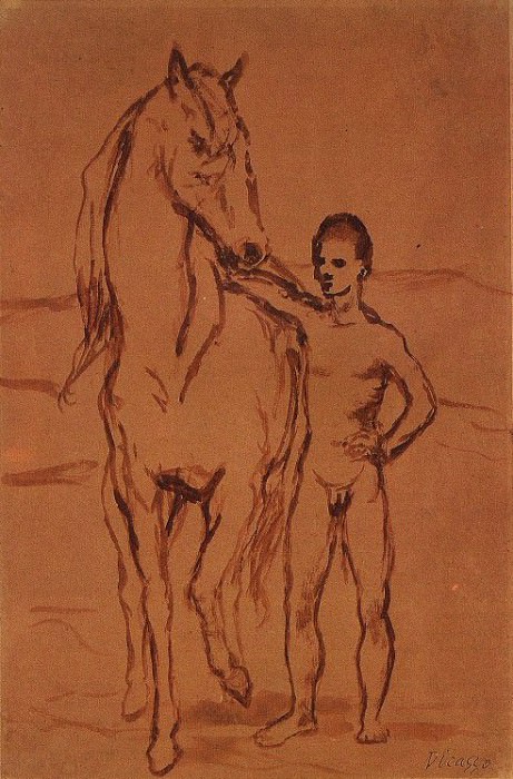 1906 Meneur de cheval nu1, Пабло Пикассо (1881-1973) Период: 1889-1907