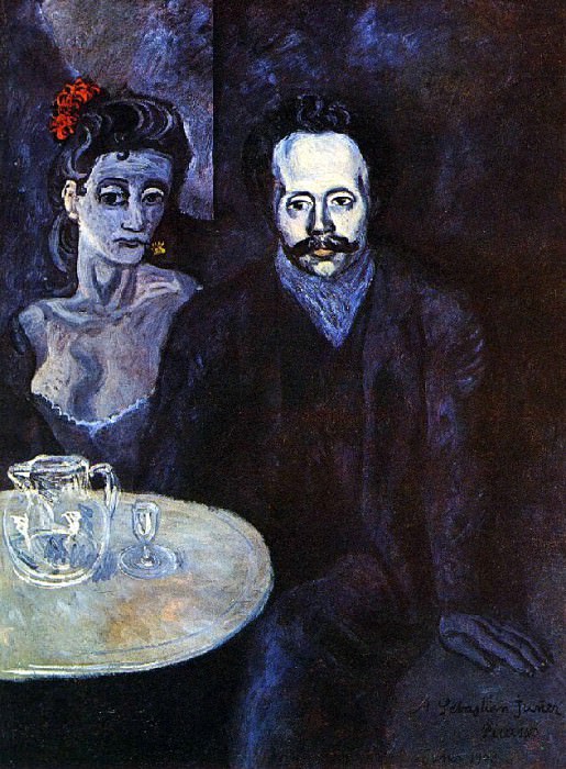 1903 S. Junyer-Vidal avec une femme Е ses cУtВs, Пабло Пикассо (1881-1973) Период: 1889-1907