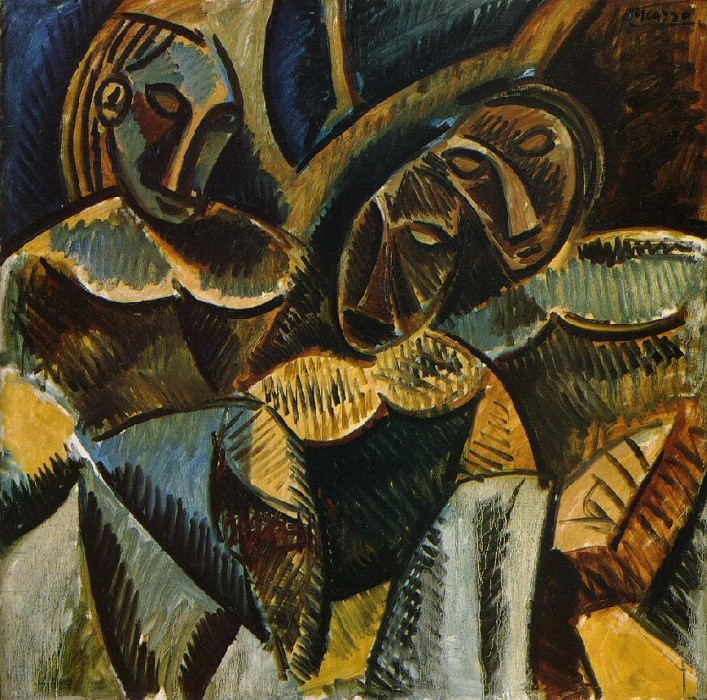 1907 Trois femmes sous un arbre, Пабло Пикассо (1881-1973) Период: 1889-1907