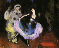 1900 pierrot et danseuse, Пабло Пикассо (1881-1973) Период: 1889-1907