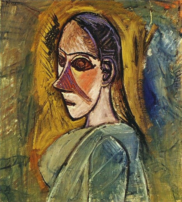 1907 Buste de femme , Пабло Пикассо (1881-1973) Период: 1889-1907