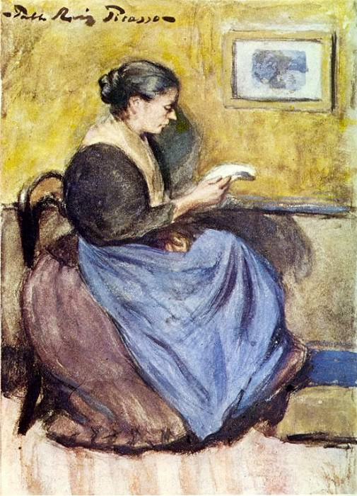 1899 Femme assise, Pablo Picasso (1881-1973) Period of creation: 1889-1907
