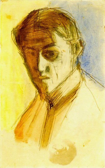 1899 Autoportrait2, Пабло Пикассо (1881-1973) Период: 1889-1907