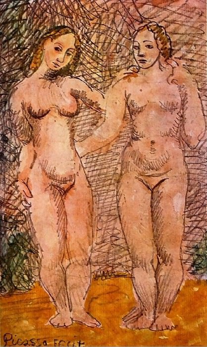 1906 Deux femmes nues1, Пабло Пикассо (1881-1973) Период: 1889-1907