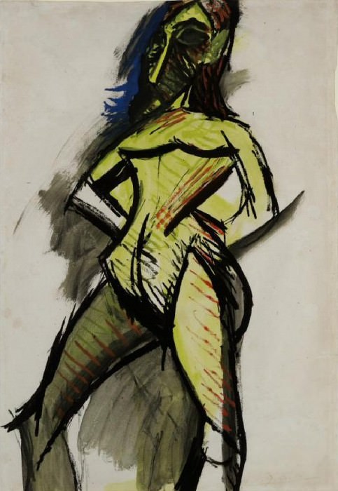 1907 Nu jaune, Pablo Picasso (1881-1973) Period of creation: 1889-1907