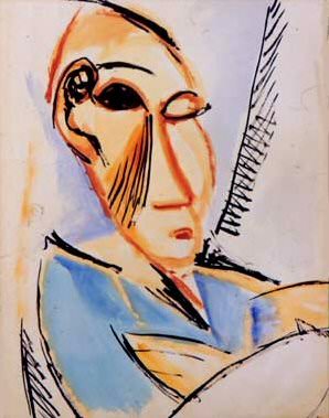 1907 TИte dВtudiant mВdical, Пабло Пикассо (1881-1973) Период: 1889-1907