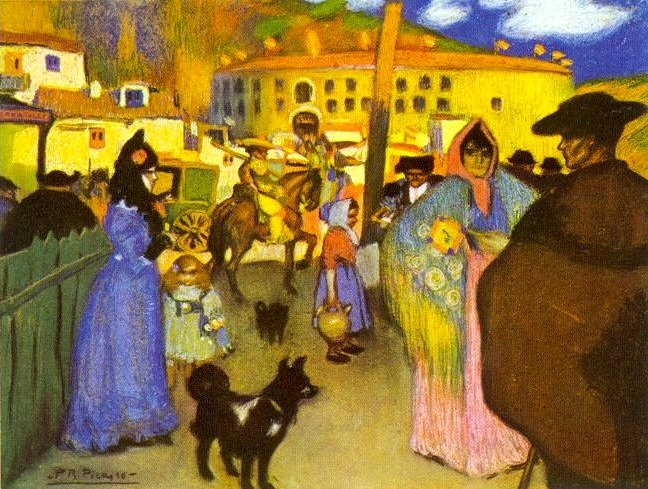 1900 Les arКnes de Barcelona, Пабло Пикассо (1881-1973) Период: 1889-1907