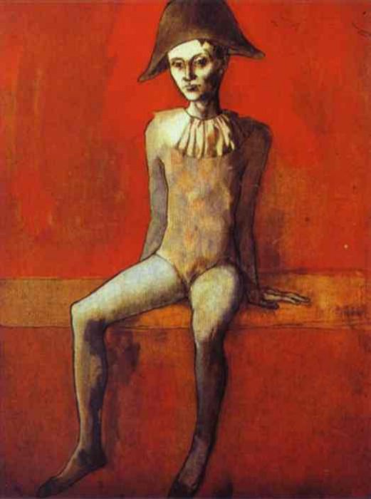 1905 Arlequin sur un canapВ rouge, Pablo Picasso (1881-1973) Period of creation: 1889-1907