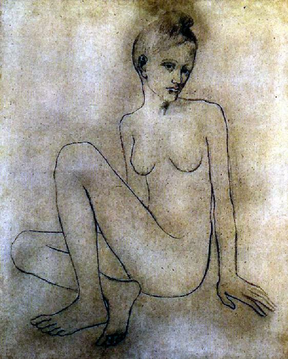 1905 Madeleine nue, Пабло Пикассо (1881-1973) Период: 1889-1907