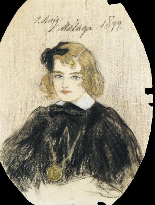 1899 Portrait de Teresa Blasco, Пабло Пикассо (1881-1973) Период: 1889-1907
