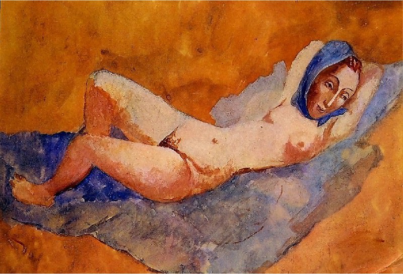 1906 Nu couchВ , Пабло Пикассо (1881-1973) Период: 1889-1907