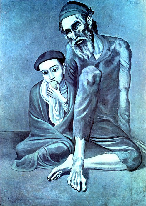 1903 Le vieux juif , Пабло Пикассо (1881-1973) Период: 1889-1907